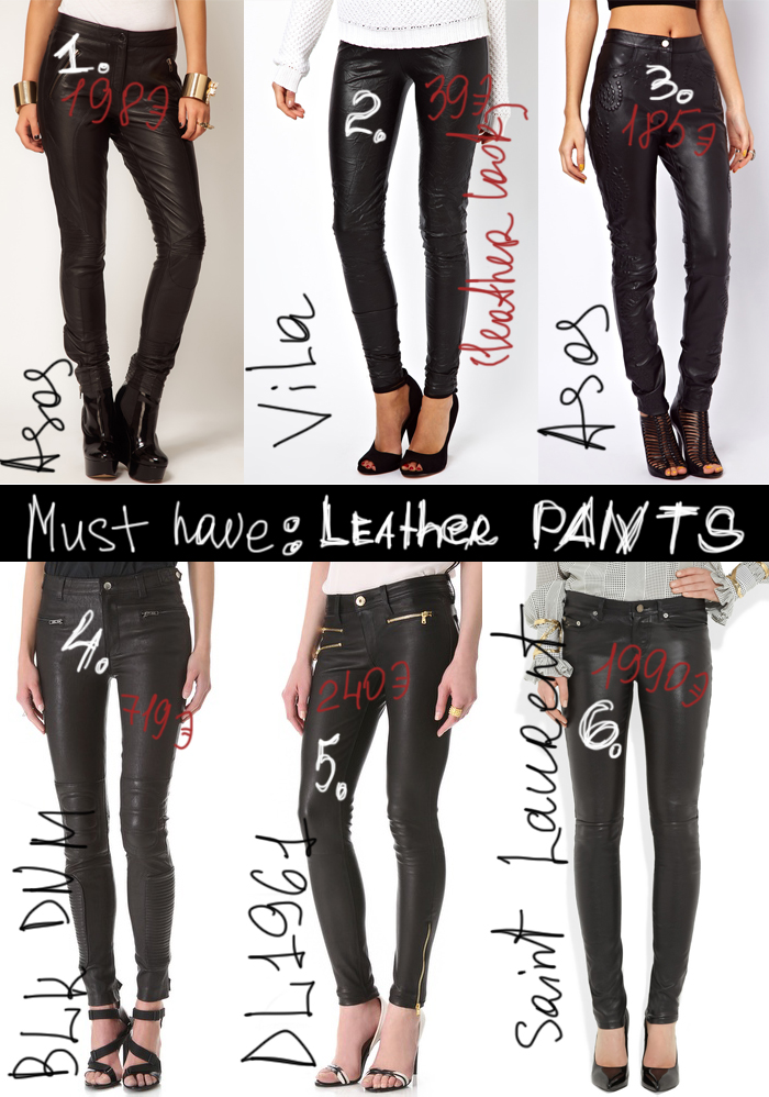 leather pants thecablook darya kamalova collage asos shopbop net a porter style trend