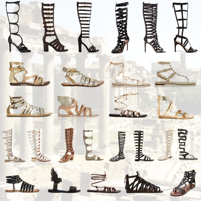 gladiator shoes collage made by darya kamalova from thecablook using asos netaporter shopbop theoutnet items